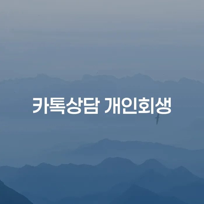 익산시 개인회생별제권 대출 받은 돈채무조정 진행방안