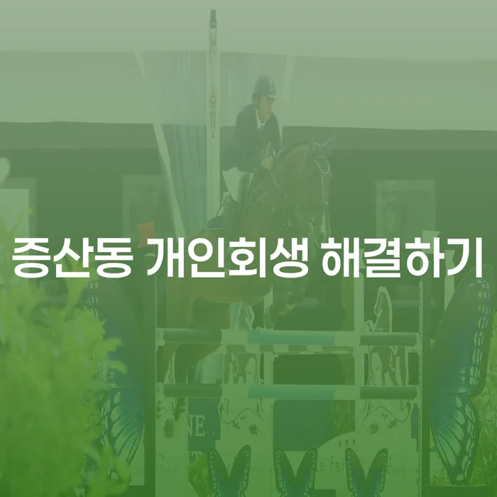 증산동 개인회생 해결하기