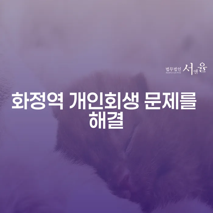 화정역 개인회생 문제를 해결
