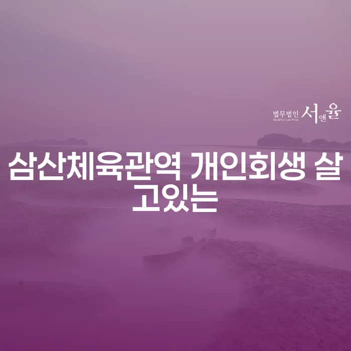 삼산체육관역 개인회생 살고있는