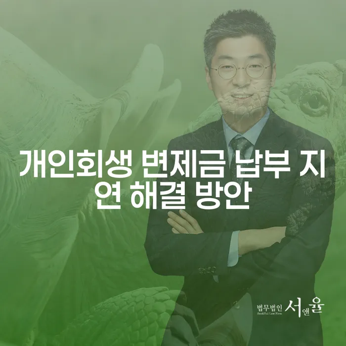 개인회생 변제금 납부 지연, 어떻게 해결할까?