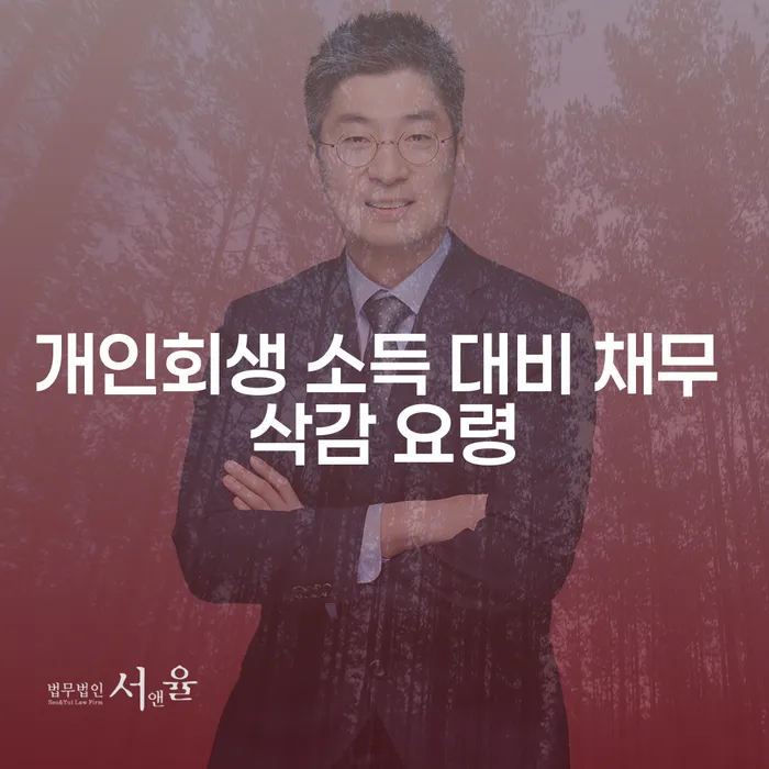 개인회생 소득 대비 채무 삭감 요령을 아시나요?