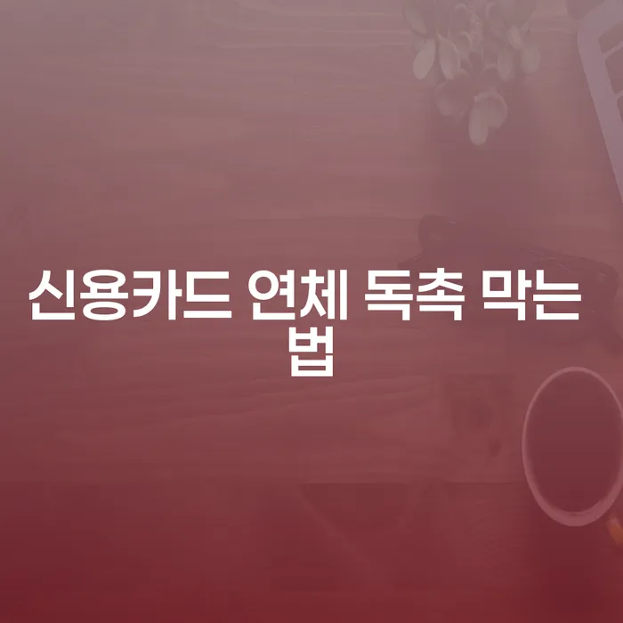 신용카드 연체 독촉을 막는 방법이 궁금하신가요?