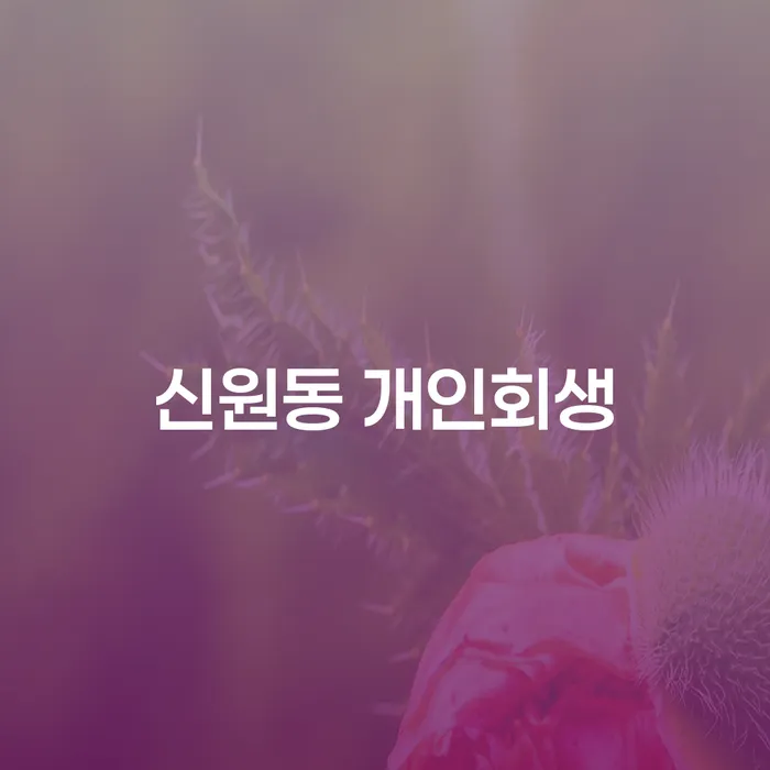 신원동 개인회생, 지금 시작해야 할까요?